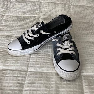 Converse shoreline. Black crushed velvet.